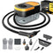 Steam Cleaner with 1.69-Quart Tank, 3-Level Adjustable Handle, 15s Fast Heat-Up, Includes 11 Accessories for Cleaning Floors, Tiles, Grout, Upholstery, Cars, and More